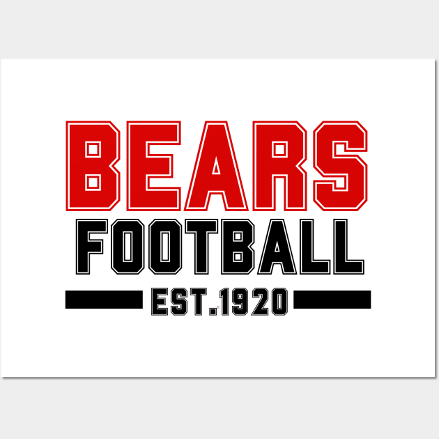 Bearsss Football Est.1920 Wall Art by PrettyMerch